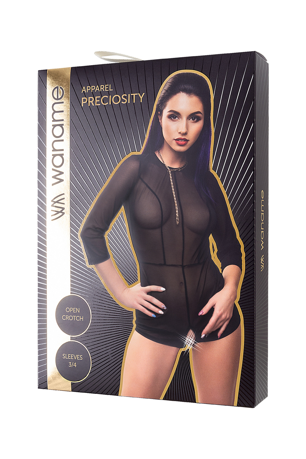 Эротический комбинезон Waname Preciosity черный 50-52