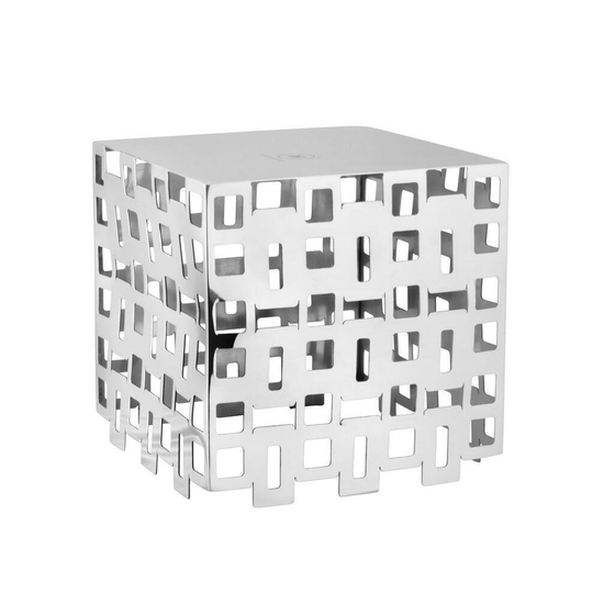 Подставка фуршетная стойка 20*20 см h20 см квадрат перфорация нерж. P.L. Hotelware
