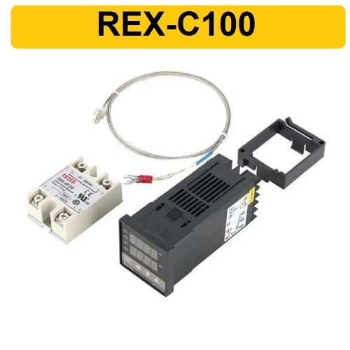 Терморегулятор REX-C100 (реле, термопара, SSR-40DA)