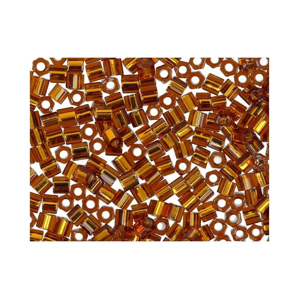 Бисер Toho 11/0 Hexagon 3 (2.2 мм), 25 г (5х5 г), 0034 медный