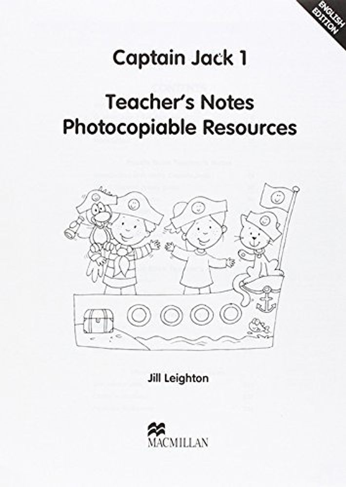 Captain Jack 1 Teacher's Notes Captain Jack 1 Teacher's Notes