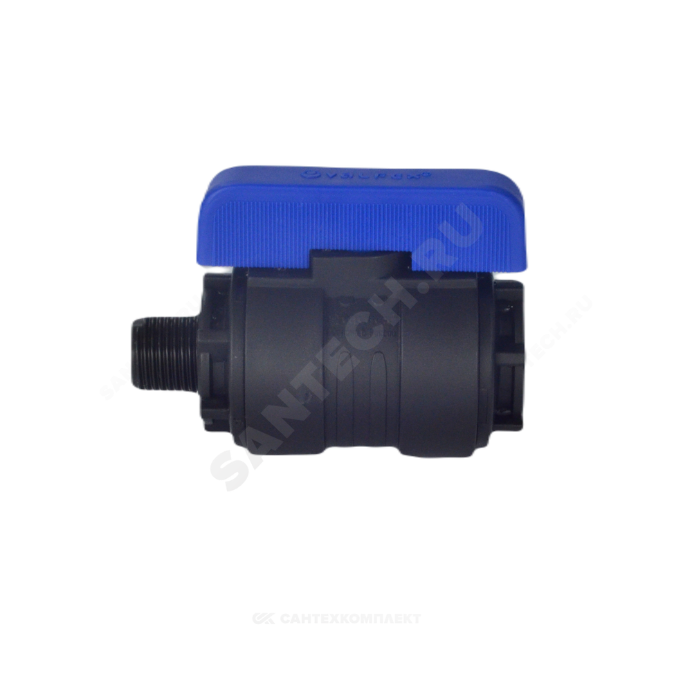 Кран шаровой компрессионный Ду 16 1/2"x1/2" НР/ВР Ру16 VALFEX 1210016012012