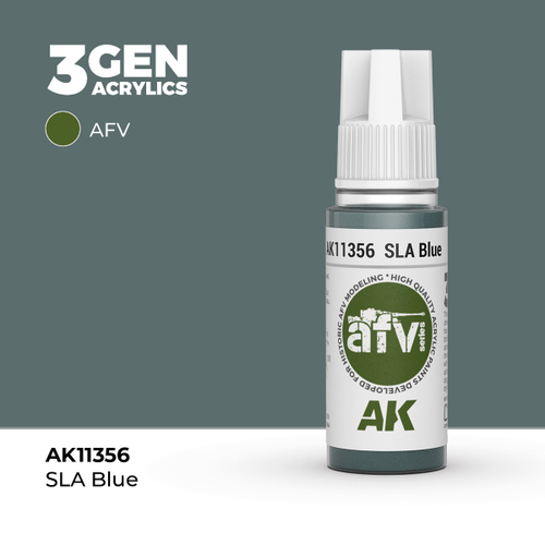 Акриловая краска AK Interactive SLA Blue 3GEN AFV, 18мл
