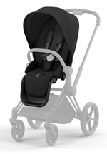 Коляска Cybex Priam IV Matt Black complete и автокресло Cloud G i-Size Fog Grey 3 в 1 Sepia Black