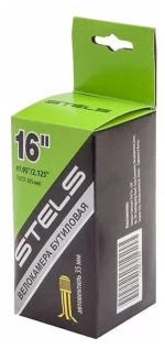 Камера 16"х1.95/2.125 (50/57-305 мм) Stels,автовентиль 35 мм