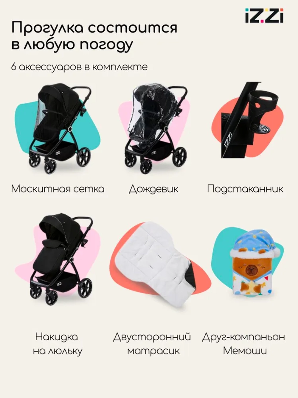 Коляска-трансформер IZZI 2 в 1