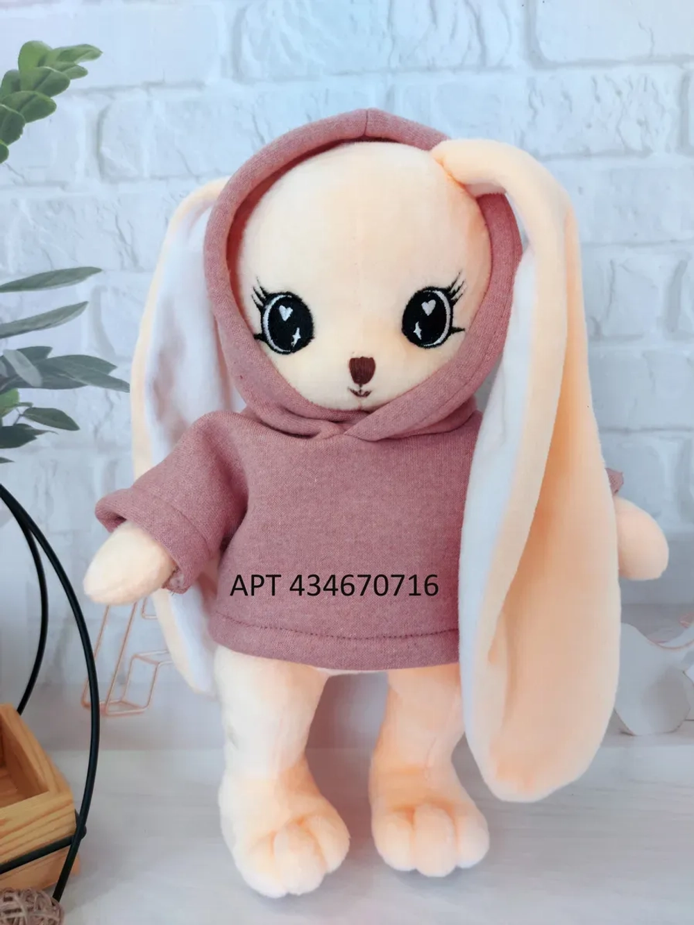 Мягкая игрушка зайка для сна новорожденных