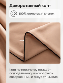 Комплект постельного белья Однотонный Сатин Элитный OCE015