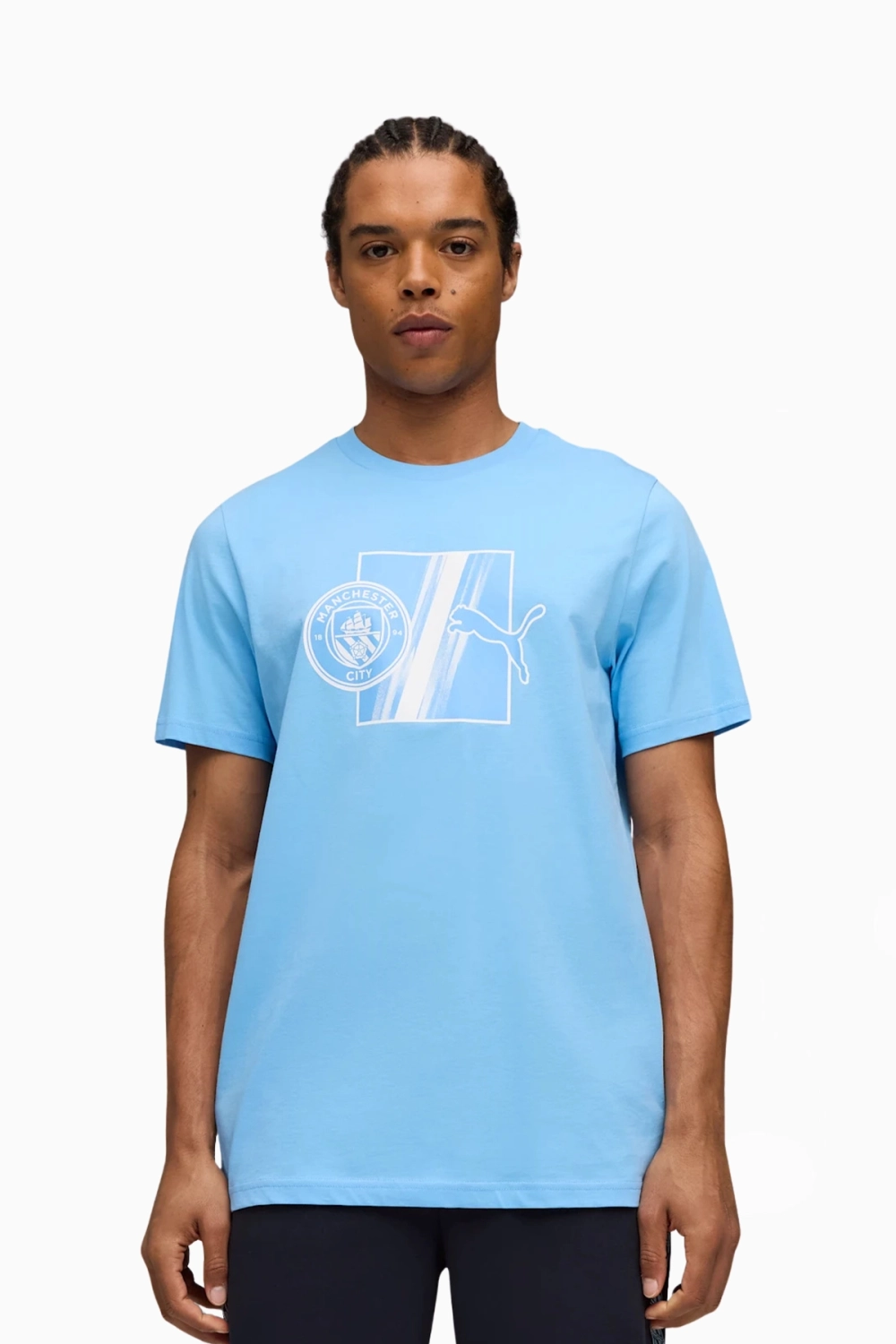 Футболка Puma Manchester City 25/26 FtblCulture Tee - голубой