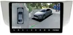 Магнитола для Toyota Harrier XU30 2003-2013, Lexus RX 2003-2009 (монохром, рамка вниз) - Teyes CC3-2K-360 монитор 9.5" 2K QLED на Android 10, Быстрая, CarPlay, 4G SIM-слот, 4 камеры в комплекте