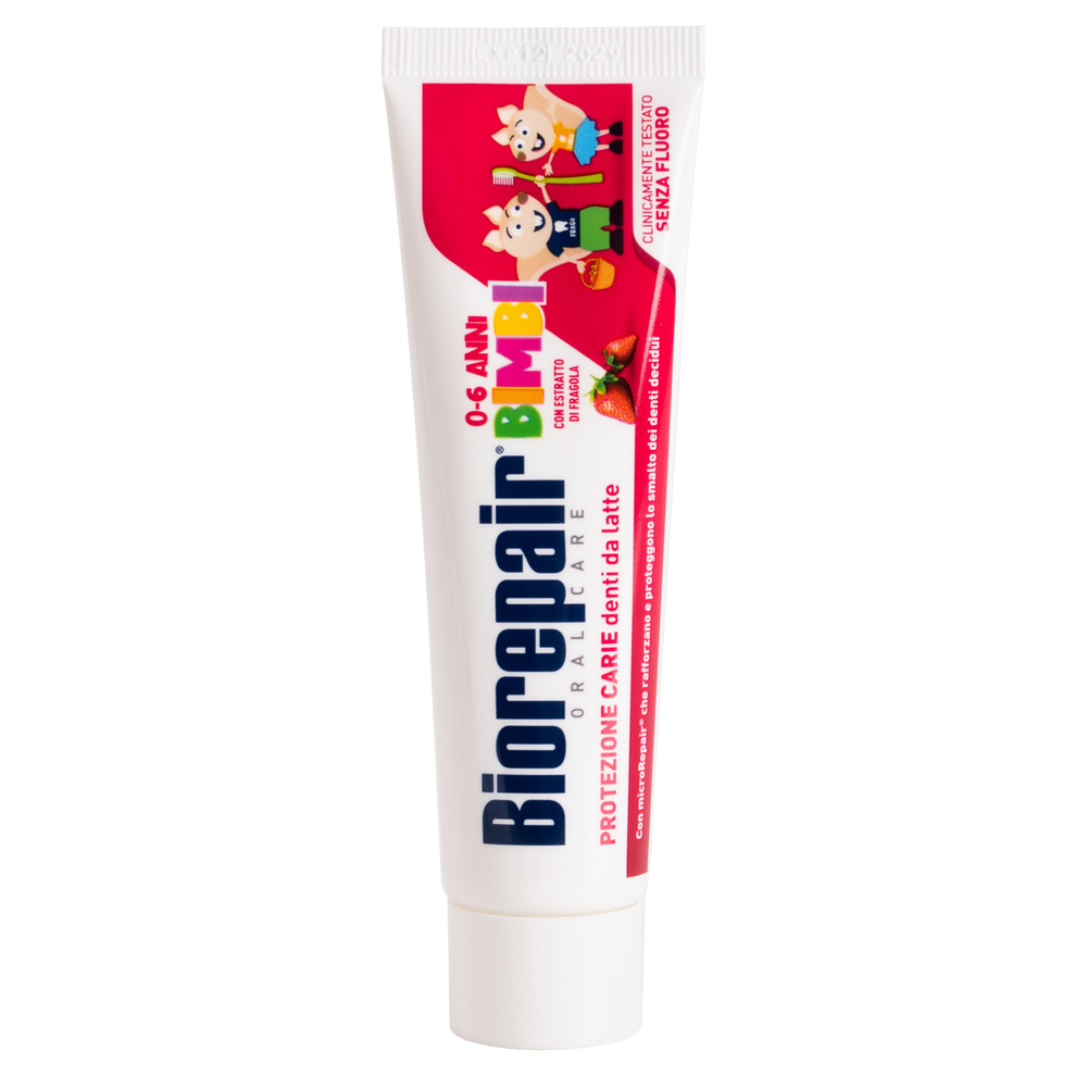 Biorepair Kids fragola / Биорепейр детская зубная паста 50 мл (земляника)