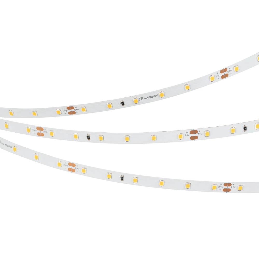 Светодиодная лента UL-A60-8mm 24V Warm2700 (7.2 W/m, IP20, 5m) (Arlight, 7 лет) 044056