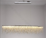 Pendant design lamp Waterfall  L120 (Silver)