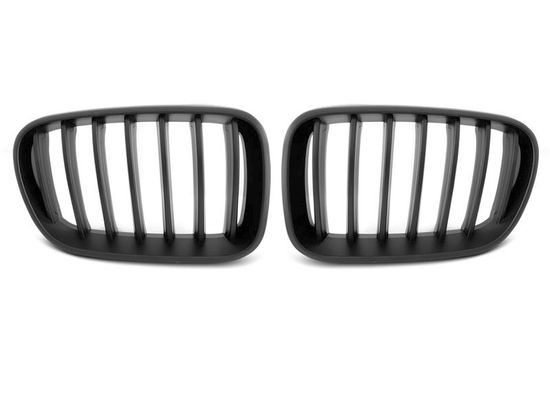 Решетка (ноздри) радиатора MATT BLACK для BMW X3 F25