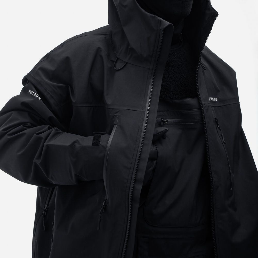 Горнолыжная куртка WHITELAB Jacket IDCLIP-SHELL 3L Black