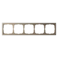 Рамка пластиковая на 5 постов универсальная Systeme Electric ArtGallery Шампань GAL000505