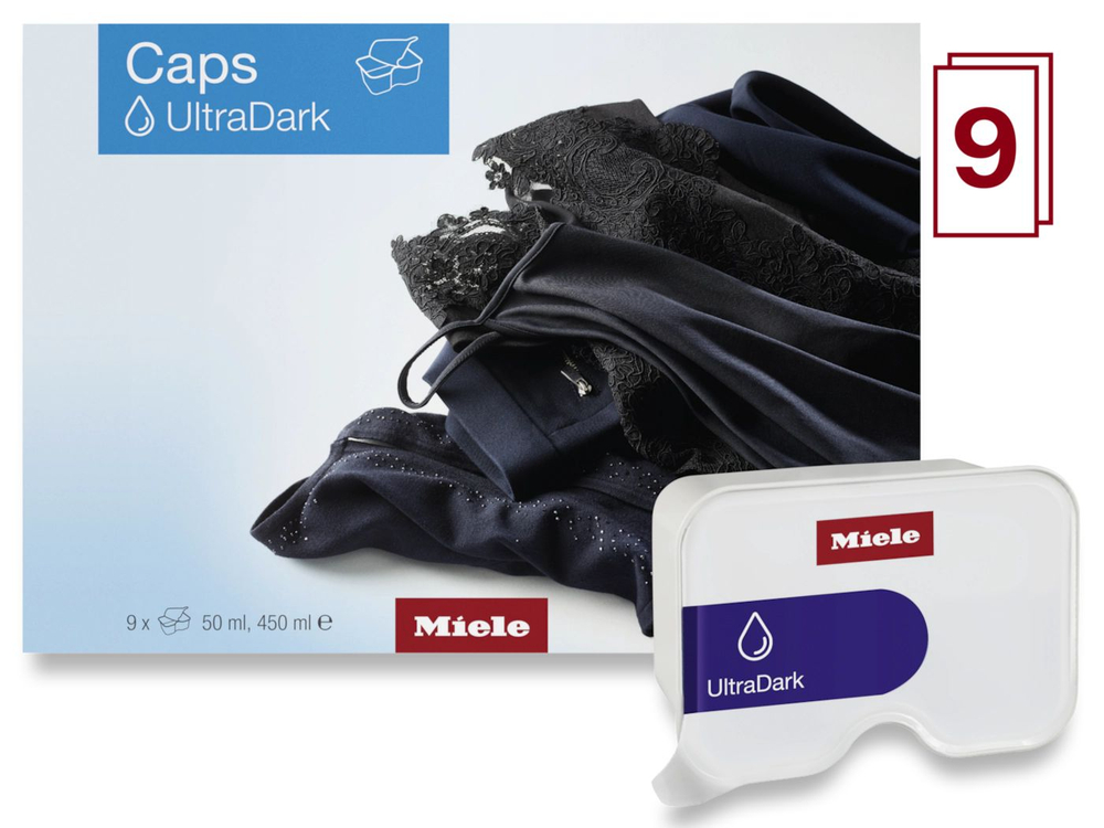 Miele Капсулы для стирки тёмных и чёрных вещей Caps UltraDark (9x50мл) 450 мл. (Германия)