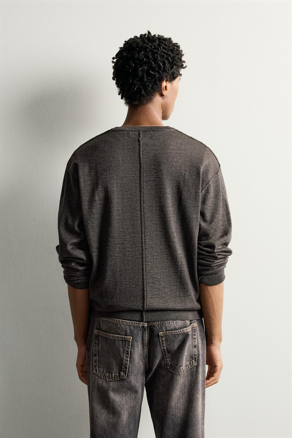 СВИТЕР RELAXED FIT СО ШВАМИ — ZARA