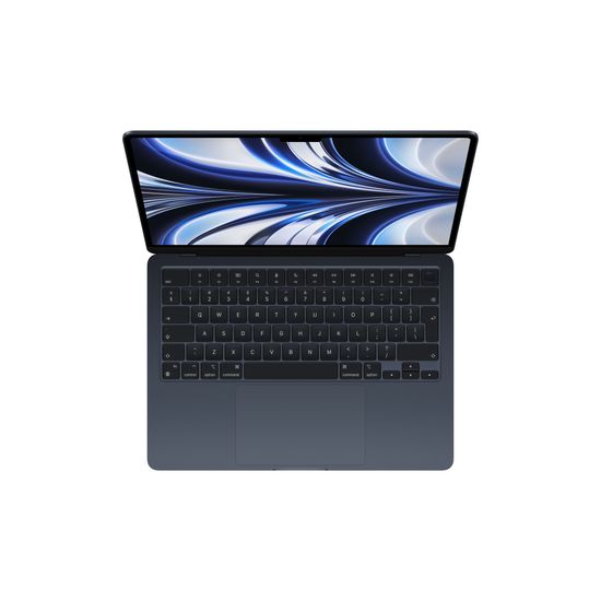 Apple MacBook Air 13" (M2, 8C CPU/10C GPU, 2022), 8 ГБ, 512 ГБ SSD, «полуночный черный»