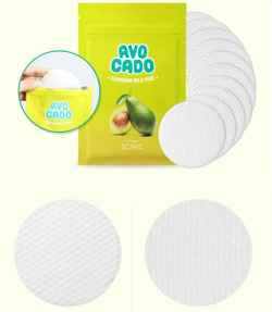 Scinic avocado cleansing milk pads - Очищающие диски для снятия макияжа