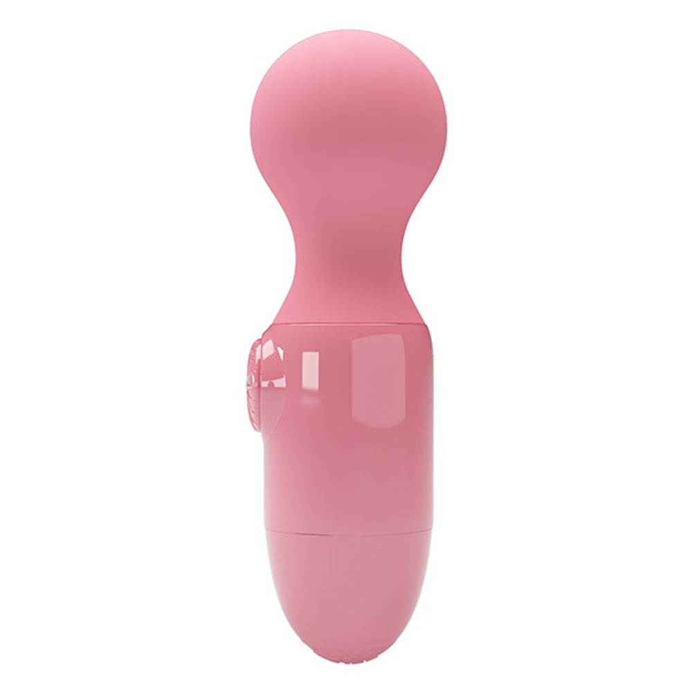 Нежно-розовый мини-вибратор с шаровидной головкой Pretty Love Mini Stick BI-014998