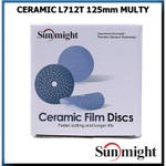 SUNMIGHT Круг шлифовальный Ceramic L712T 125мм. Multi holes Р180