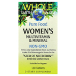 Natural Factors, Whole Earth & Sea®, мультивитамины и минералы для женщин, 120 таблеток
