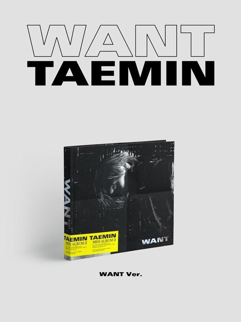 Альбом Shinee Taemin - Want 2nd Mini Album 2 Version SET