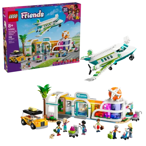 Конструктор LEGO Friends 42656 Аэропорт Хартлейк-Сити и самолет