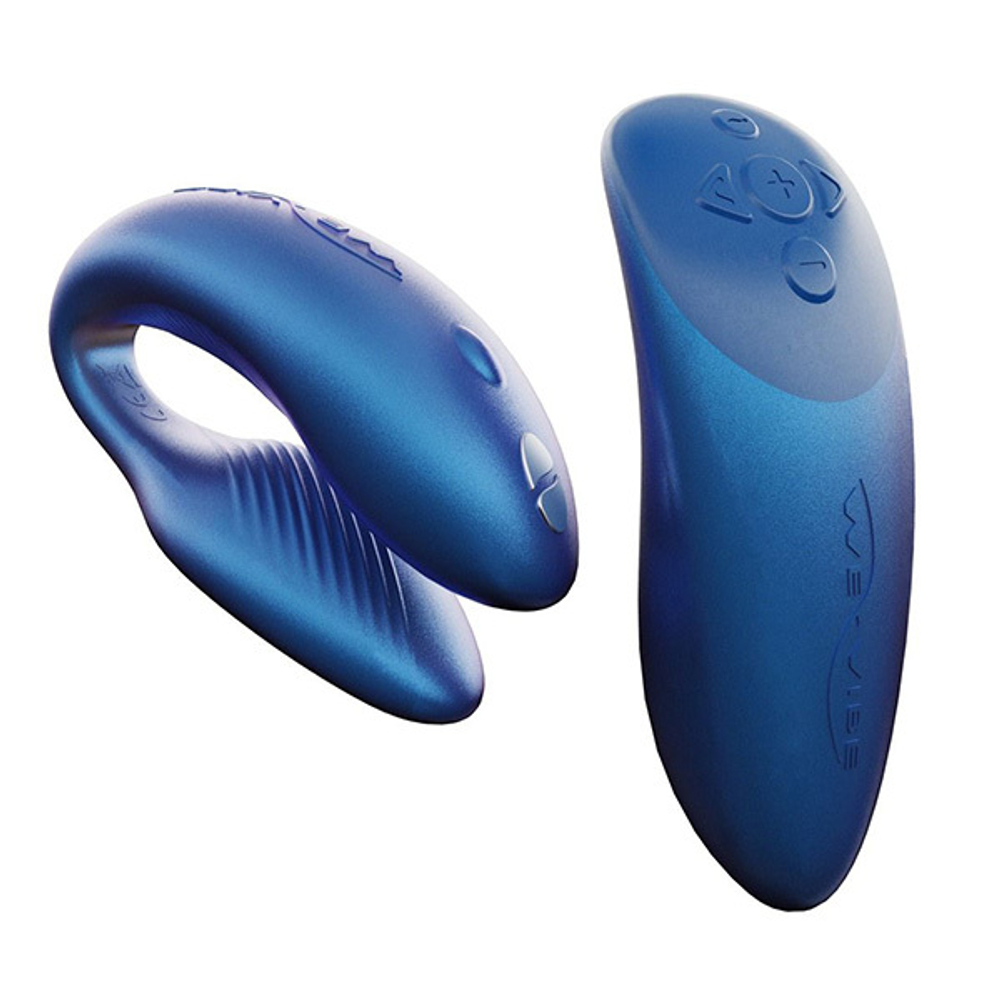 Синий вибратор 7,8см для пар We-Vibe Chorus Cosmic Blue SNHR3SG5