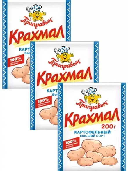 Крахмал картофельный высший сорт 200 г * 3 шт