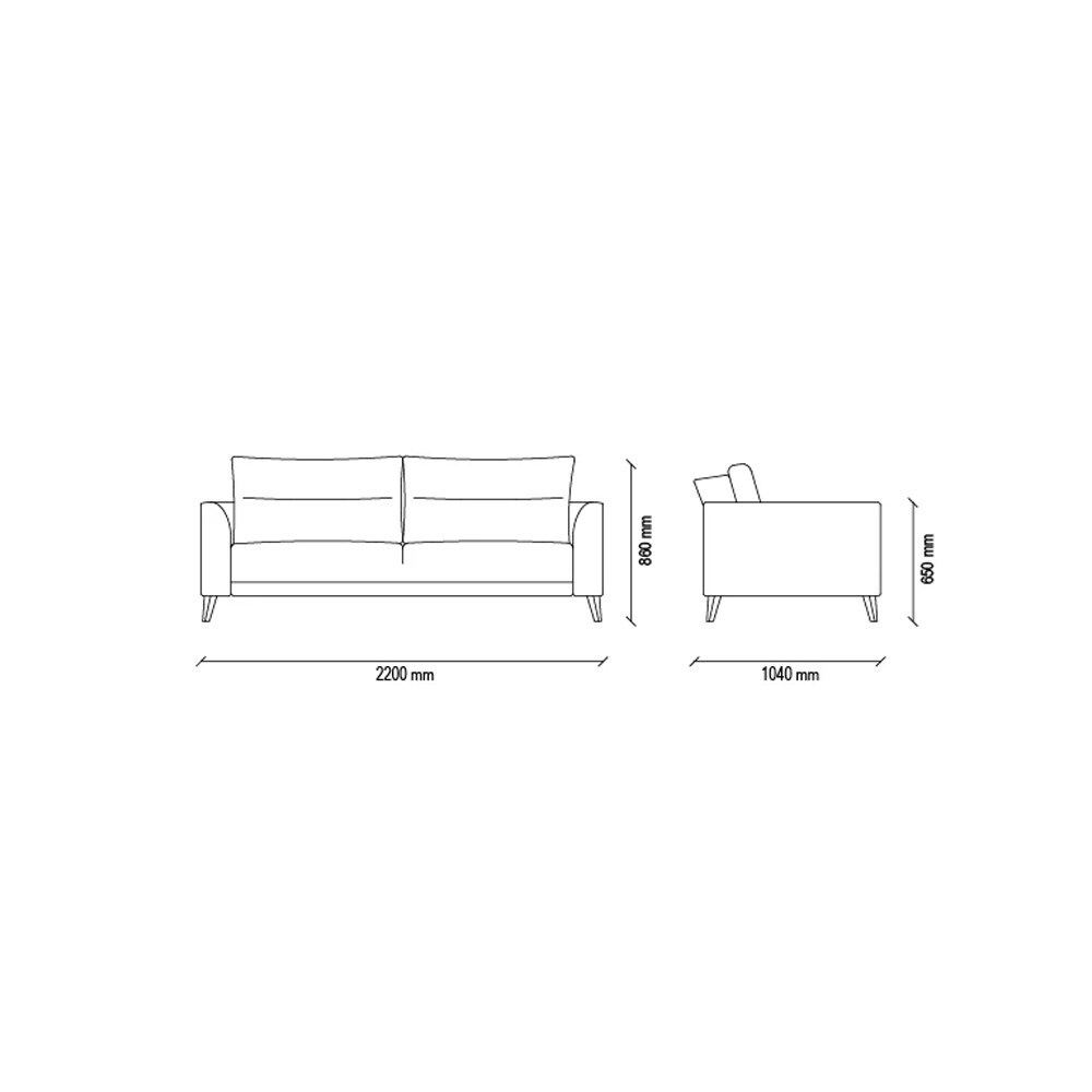 Диван кровать трехместный ENZA HOME ALTO EH57127
