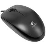 Мышь проводная Logitech M100R, 1000dpi, черный, Retail, 1.8м (910-005006)