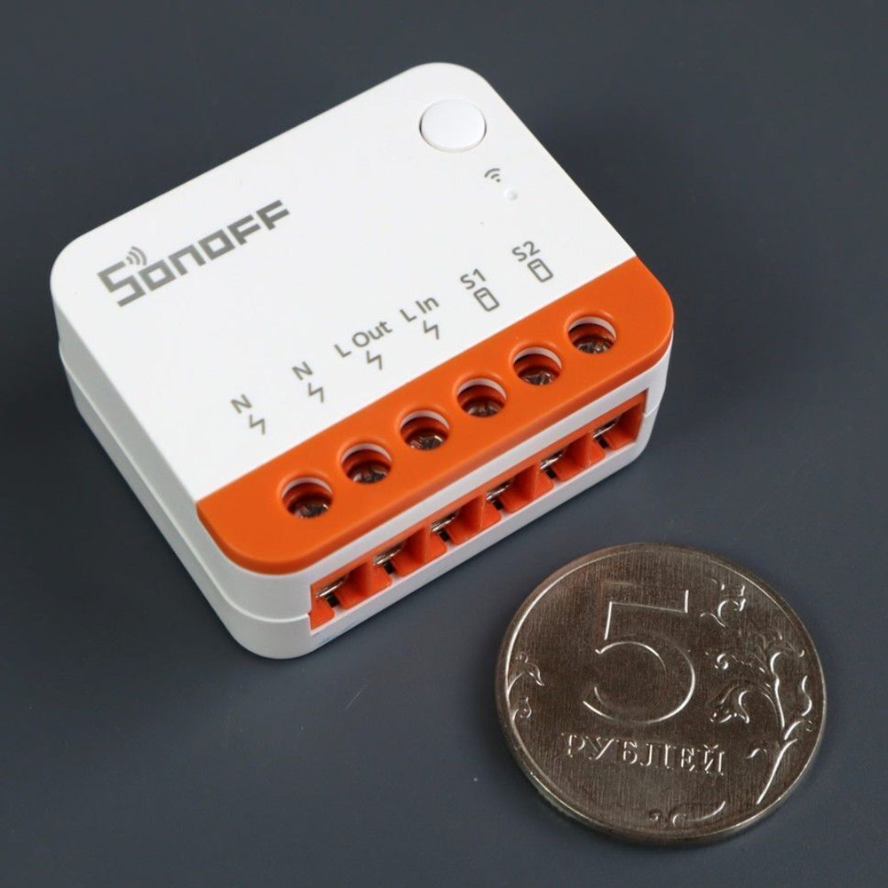 WiFi Реле Sonoff MINIR4 Extreme, 10А/2200Ватт (Работает с Алисой)