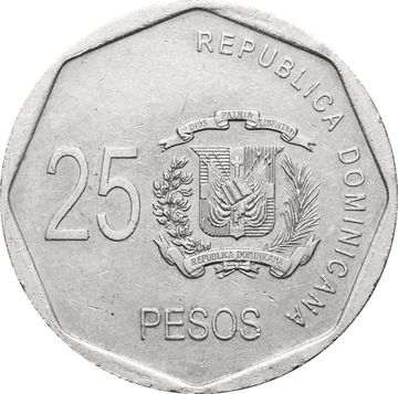 25 песо 2005 Доминикана