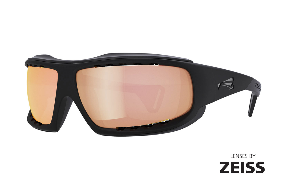 Спортивные очки LiP Typhoon / Matt Black - Black / Zeiss / PA Polarized / Rose Gold Lens