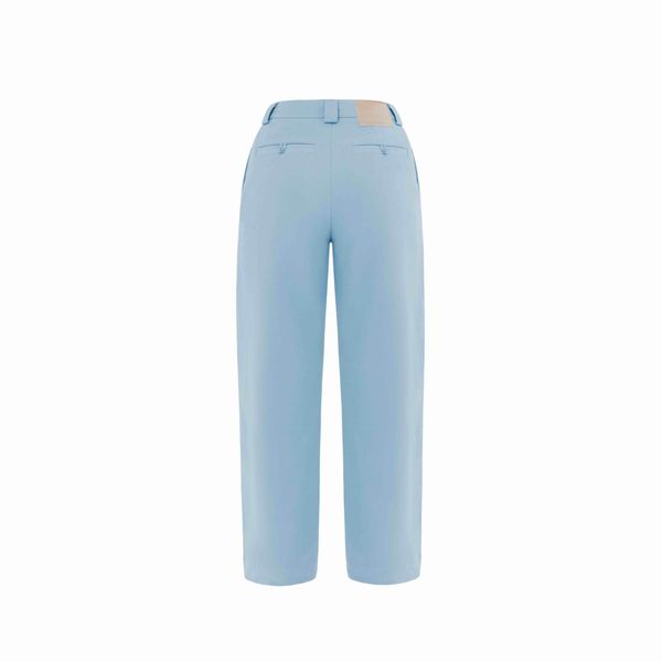 Брюки Classic wide chinos Женские небесно-голубые - фото 6