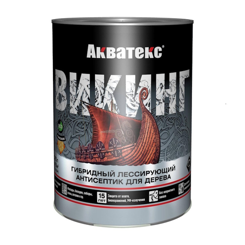 Пропитка по дереву Антисептик АКВАТЕКС Викинг  белый  0,75л  новая тара (пласт.ведро)(Рогнеда)