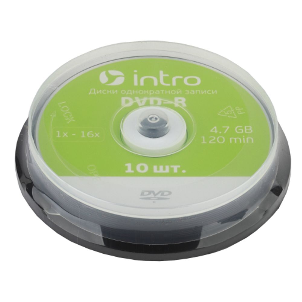 Intro DVD-R INTRO 16X 4,7GB Cakebox 10 | Intro