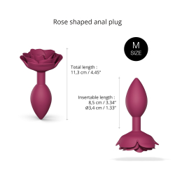 Love to Love OPEN ROSES M - PLUM STAR - Анальная пробка