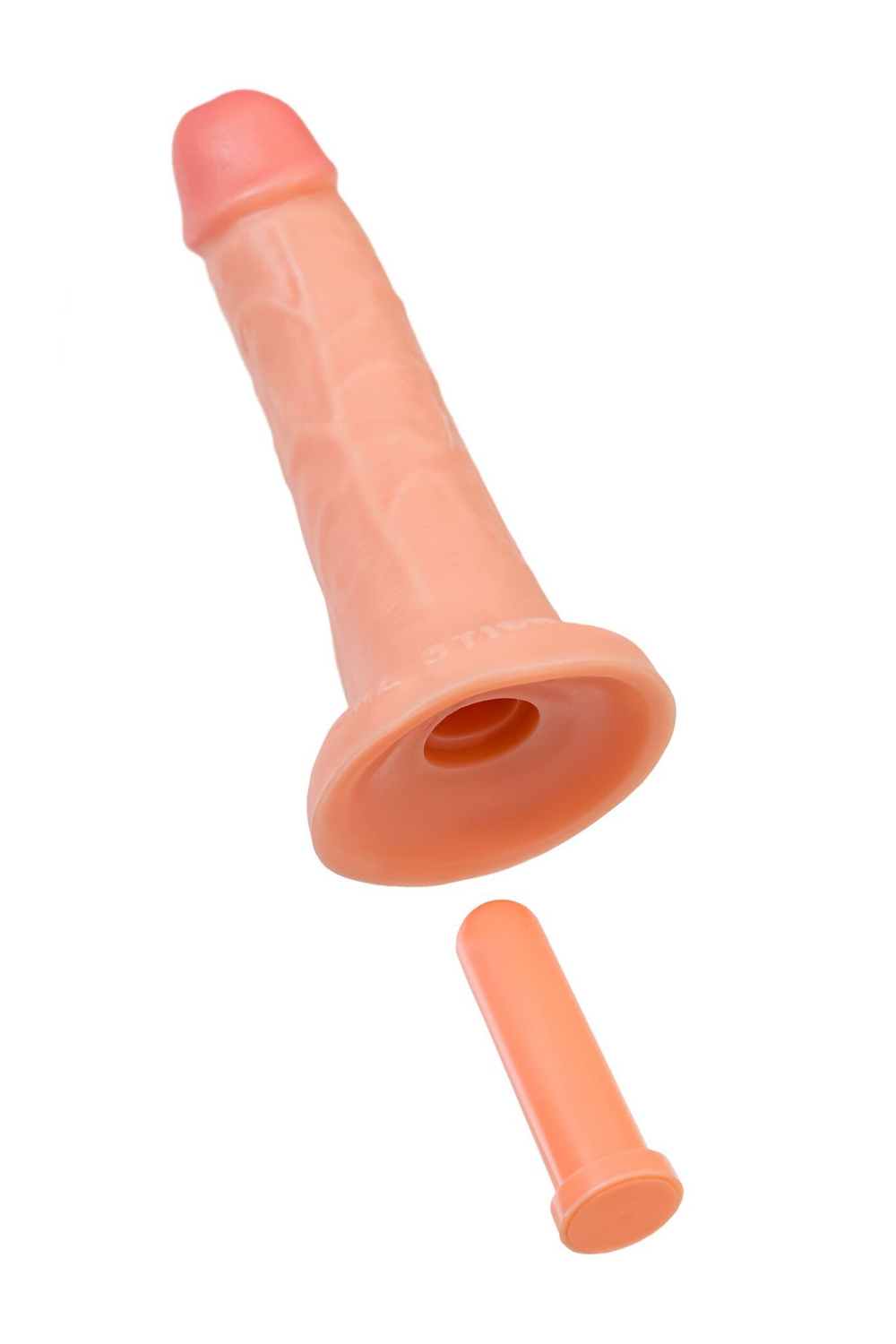 Телесный реалистичный фаллоимитатор RealStick CALIBER - 20 см. (Цвет: телесный)