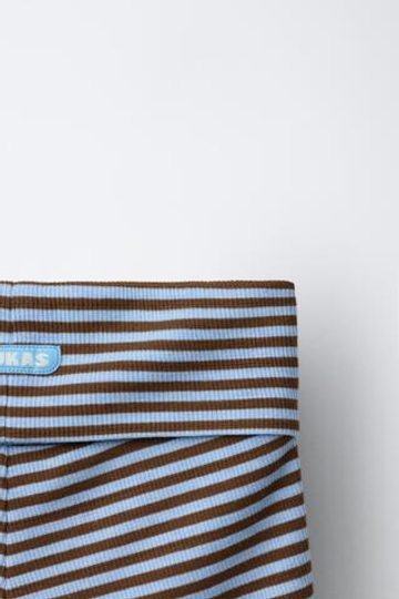 ZARA X PUKAS ВЕЛОСИПЕДКИ В ПОЛОСКУ PUKAS SURF, КОРИЧНЕВЫЙ