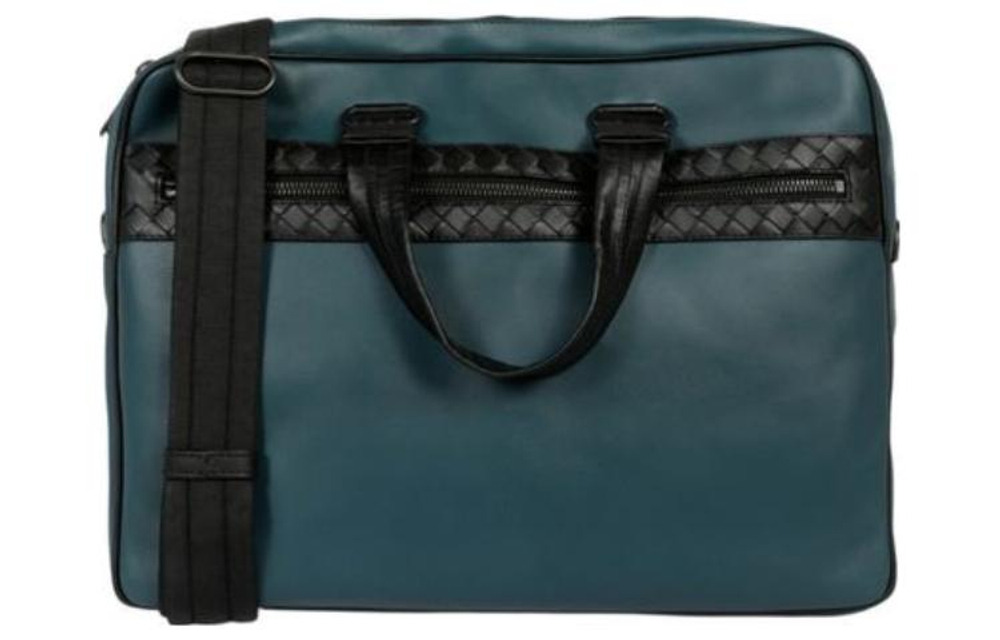 Bottega Veneta Leather Handbag, Shoulder Bag, Crossbody Bag Men"s Blue