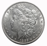1 доллар 1882 год США (Морган). XF-AU