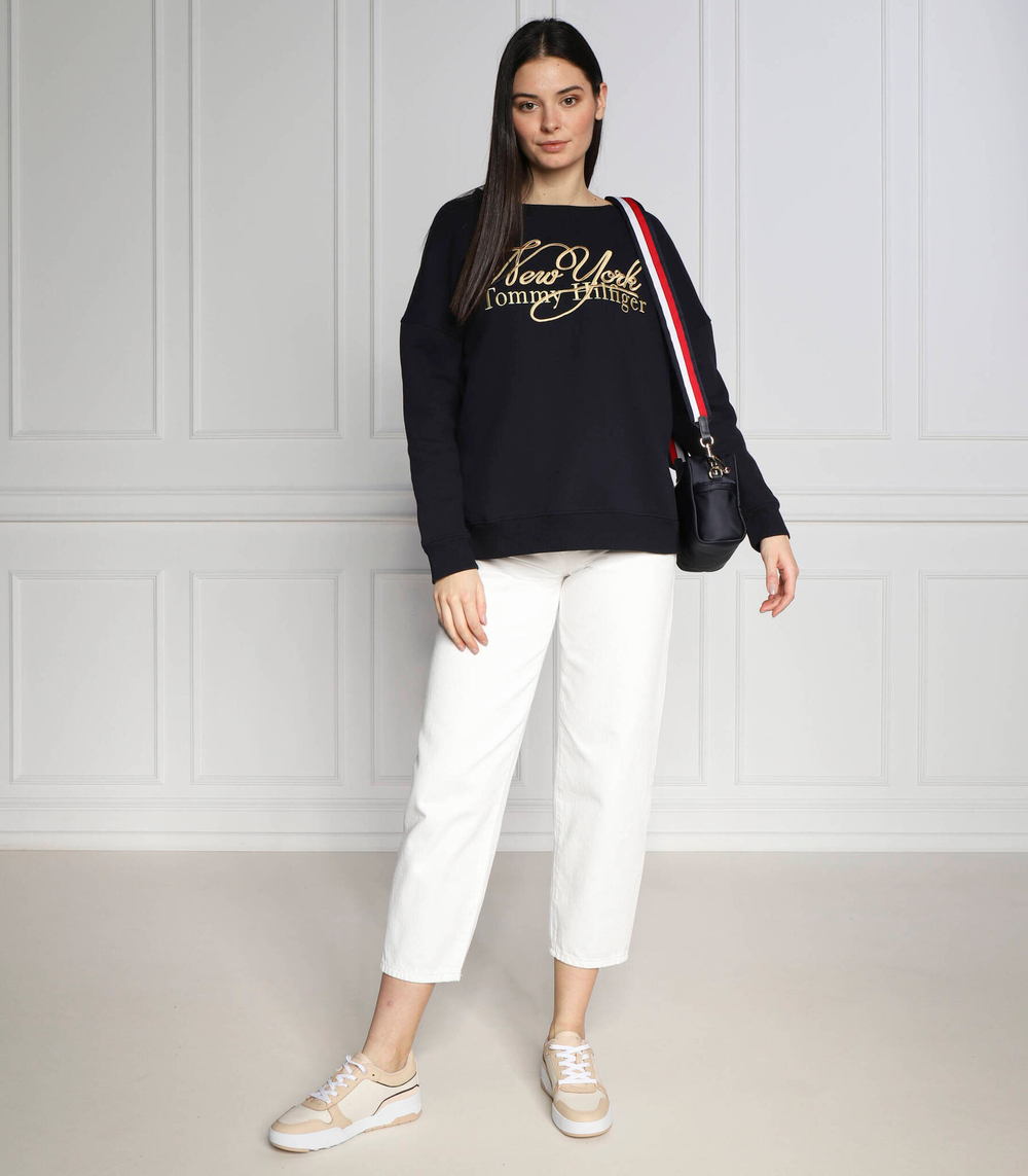 Худи ny metallic Tommy Hilfiger - темно-синий(WW0WW37626)