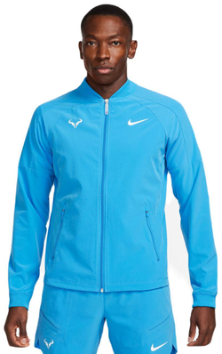 Мужская теннисная кофта Nike Court Dri-Fit Rafa Jacket - light photo blue/white