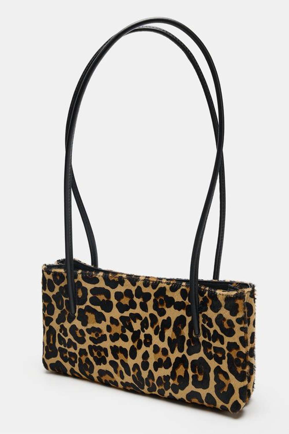 ZARA КОЖАНАЯ СУМКА ЧЕРЕЗ ПЛЕЧО С АНИМАЛИСТИЧНЫМ ПРИНТОМ, ЛЕОПАРДОВЫЙ