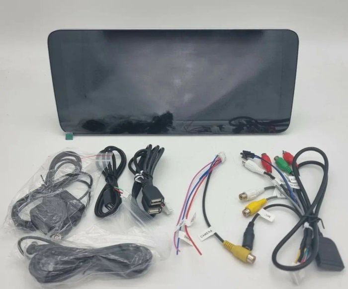 Магнитола для Nissan Patrol Y62, Infiniti QX56/QX80 2010-2019 - Kuberg KP-N1210FW монитор 12.3" в стиле MERCEDES на Android 13, Быстрая, CarPlay, 4G SIM-слот