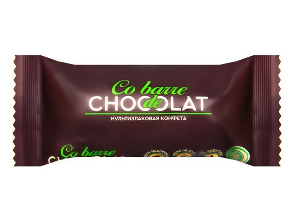 Конфеты Co barre de Chocolat мультизлаковые с темной глазурью, вес