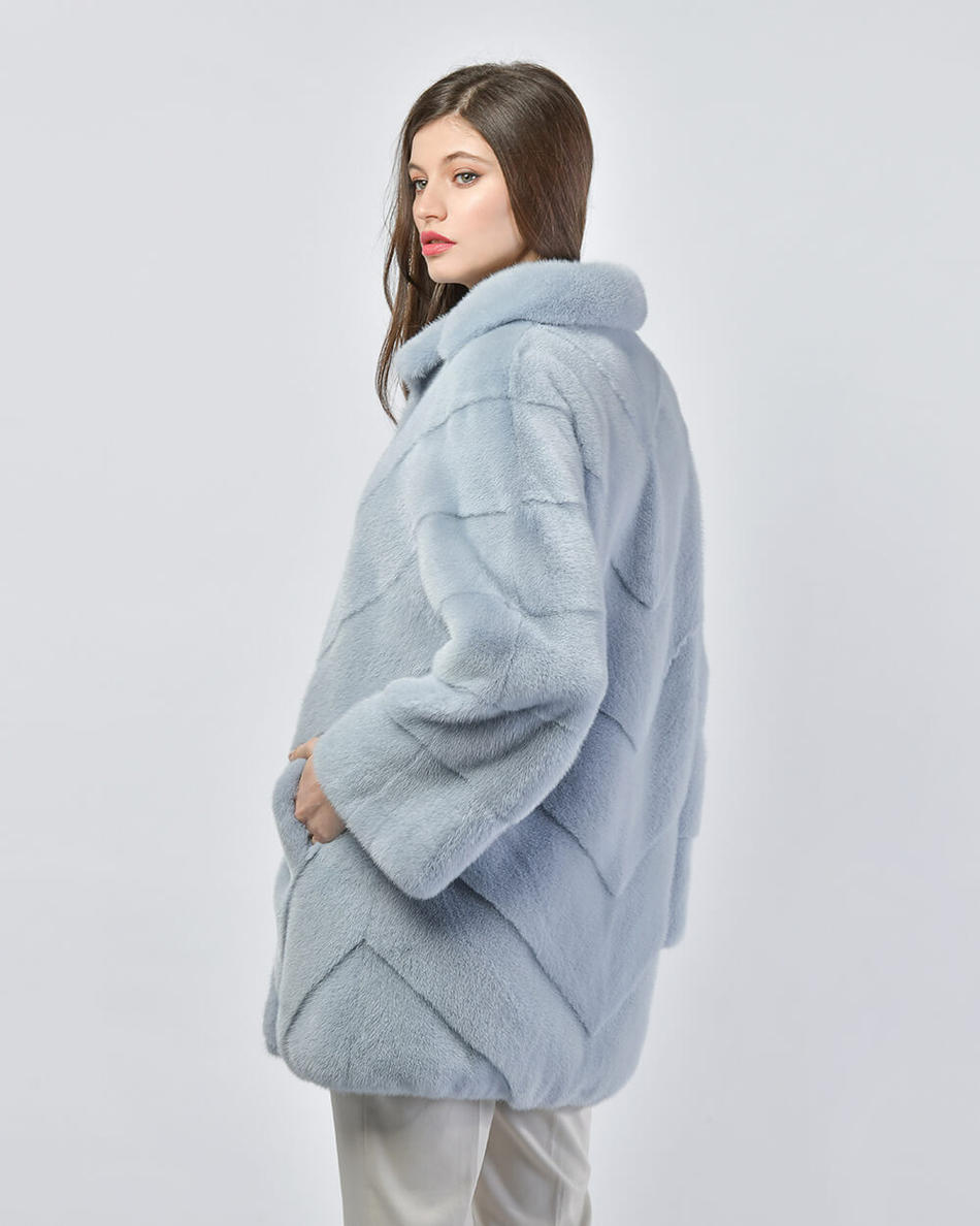 Шуба из меха норки